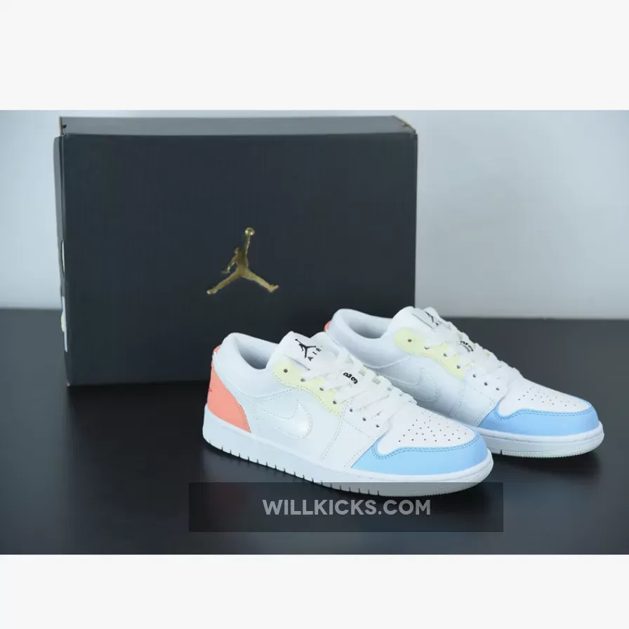 Air Jordan 1 Low 'To My First Coach' Sail/White-Zitron DJ6909-100, my first coach jordan 1