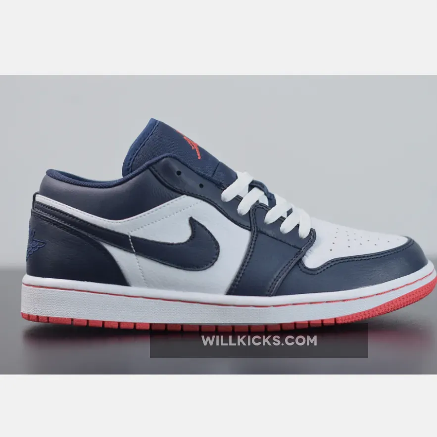 Air Jordan 1 Low Obsidian/Ember Glow-White 553558-481, aj1 obsidian low
