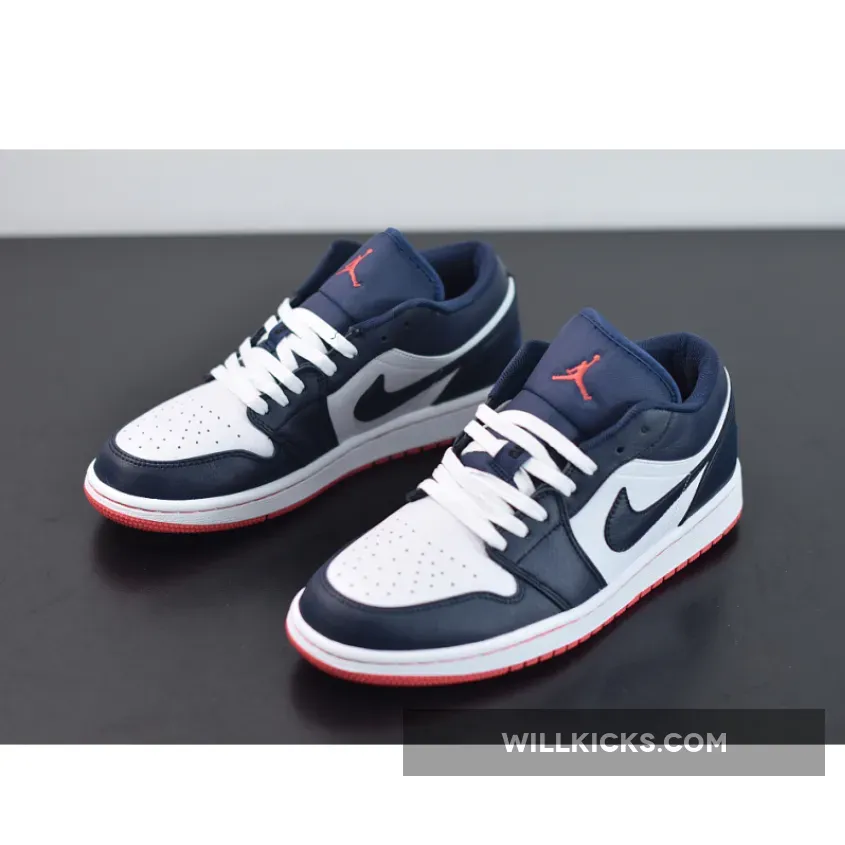 Air Jordan 1 Low Obsidian/Ember Glow-White 553558-481, aj1 obsidian low