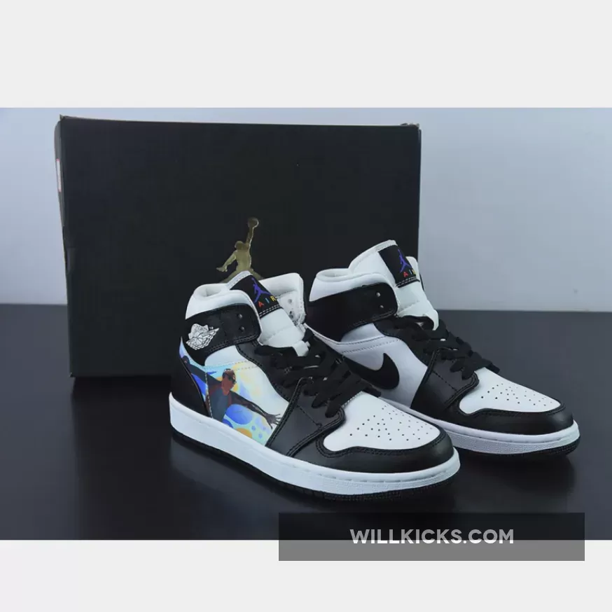 Air Jordan 1 Mid Hologram DR9495-001 - jordan 1 hologram
