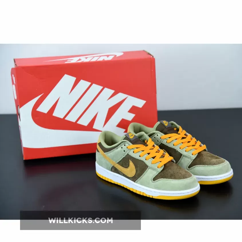 Nike Dunk Low Dusty Olive/Pro Gold DH5360-300 / nike dunk low retro olive orange white