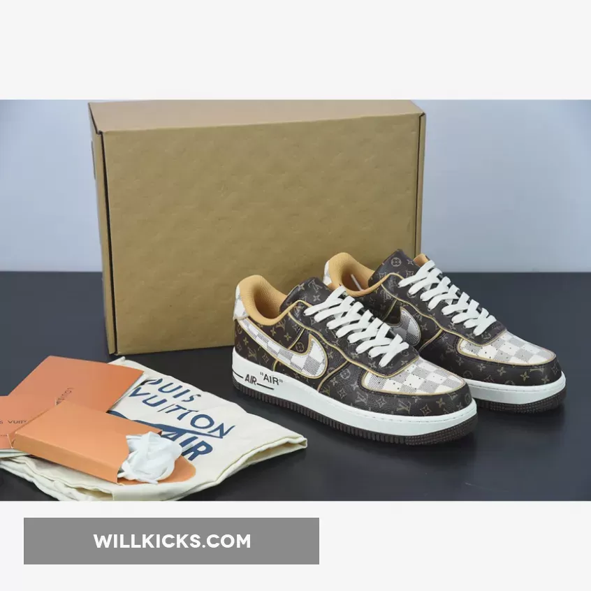 Brown And White Air Force Ones / Nike Air Force 1 Brown White 1675865231