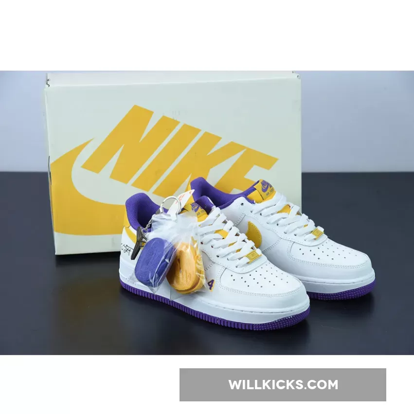 Nike Air Force 1 Low 'Lakers' White Purple Yellow / nike air force 1 lakers