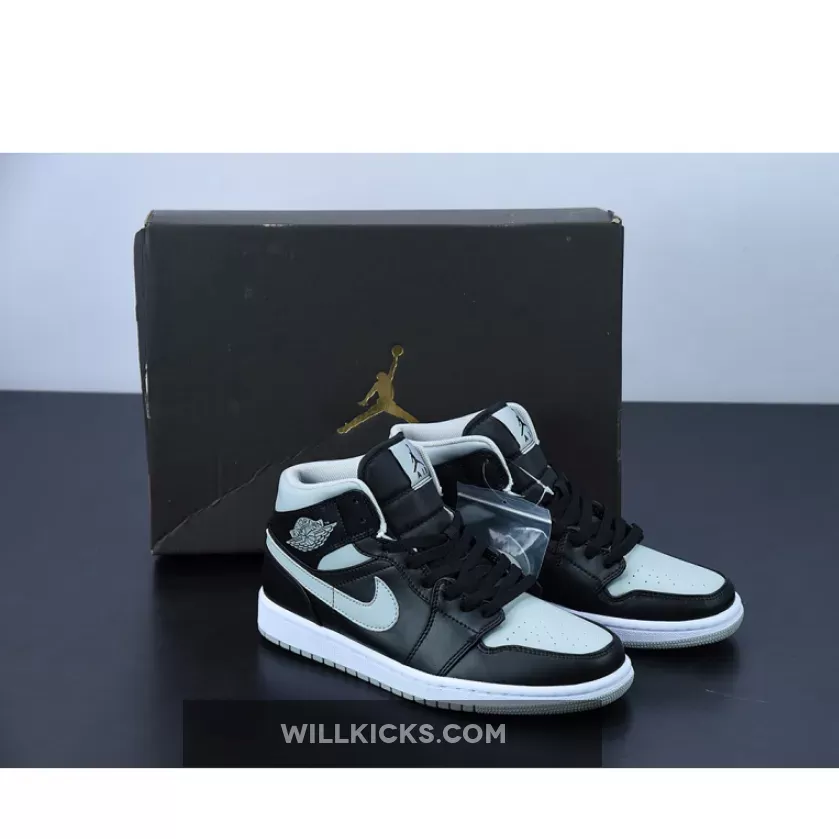Air Jordan 1 Mid OG 'Shadow' Black Grey BQ6472-007 #jordan 1 mid white shadow gs