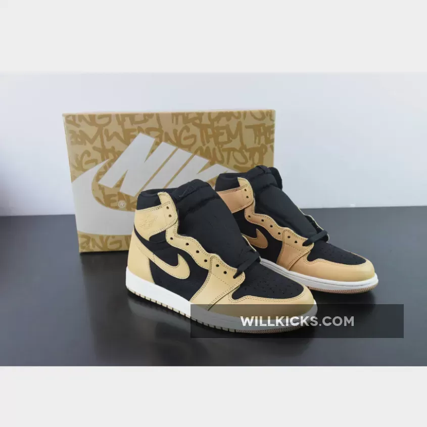 Air Jordan 1 High OG "Heirloom" Vachetta Tan/Black/Sail 555088-202