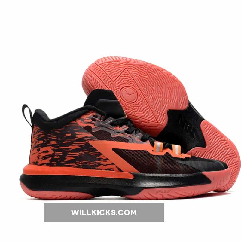 Naruto x Jordan Zion 1 'Nine Tails' Black/Alpha Orange-Chile Red DQ4706-086 / naruto x jordan zion 1 nine tails
