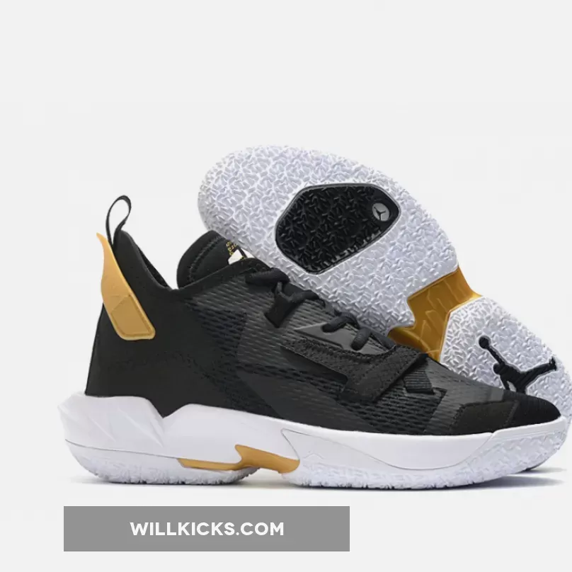 Jordan Why Not Zer0.4 'Family' Black/White-Metallic Gold CQ4231-001 #why not 4 jordan