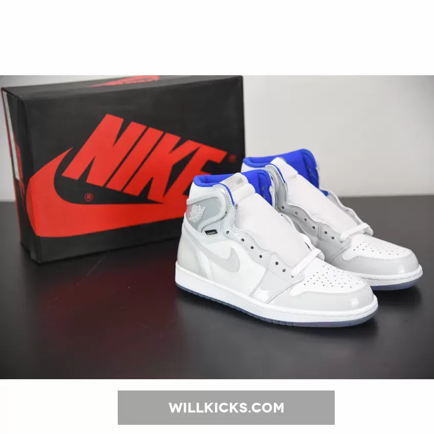 Air Jordan 1 High Zoom White/Racer Blue-White CK6637-104, aj1 high zoom r2t
