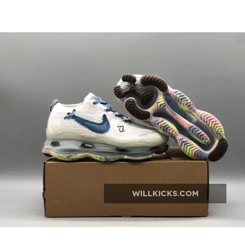 Nike Air Max Scorpion Just Do It White/Blue / Just Do It Com FJ7736-141