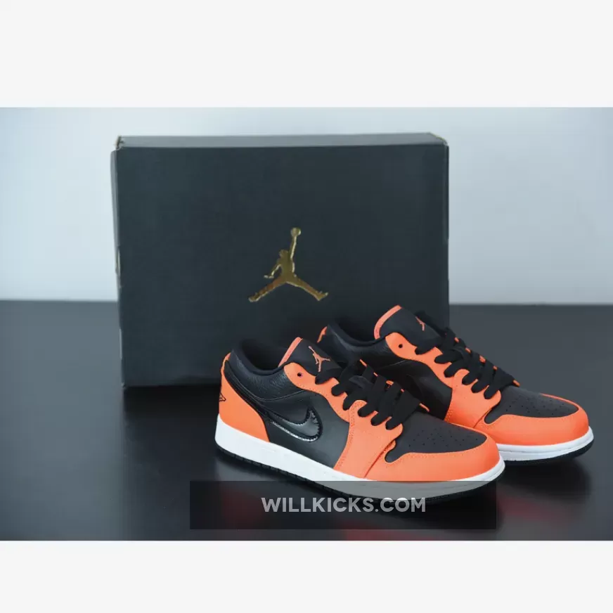 Air Jordan 1 Low SE Black/Orange CK3022-008 / air jordan 1 low orange black