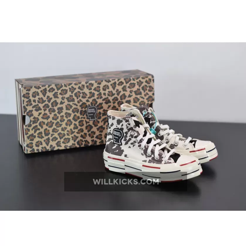 Brain Dead x Converse Chuck 70 High Egret Brown / Converse Print 169946C