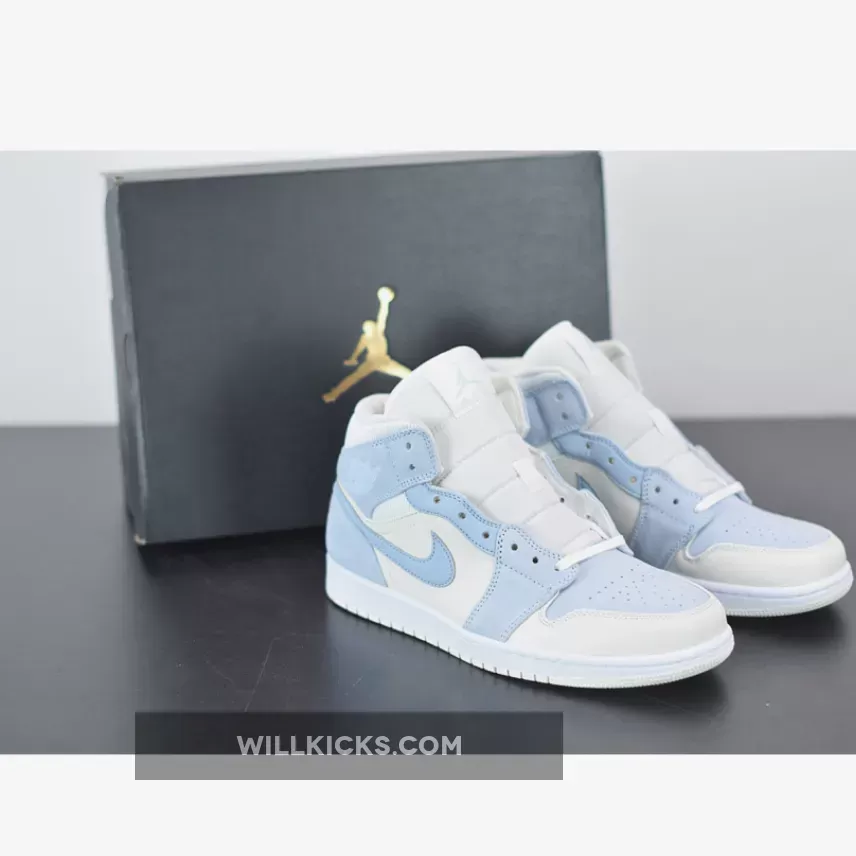Air Jordan 1 Mid SE Light Blue White DA4666-100 #air jordan 1 light blue and white