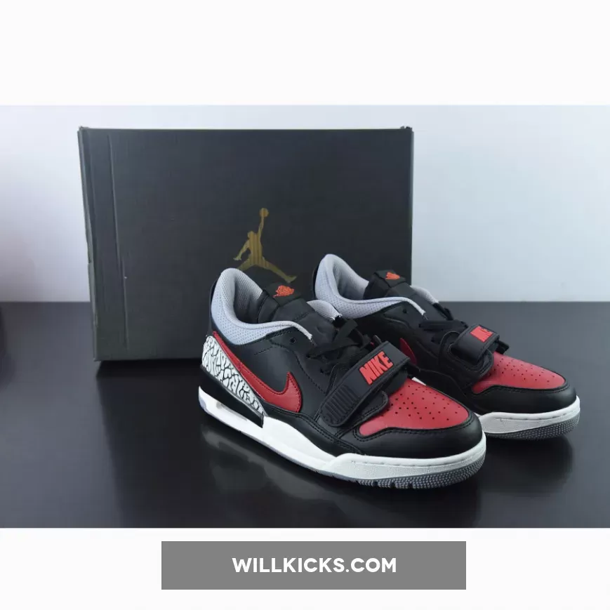 Jordan Legacy 312 Low 'Bred Cement' Black/University Red CD7069-006 Discount