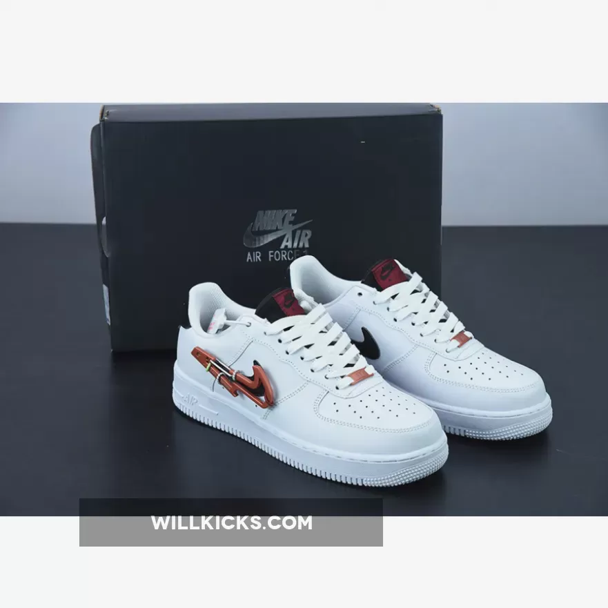 Nike Air Force 1 Low Carabiner Swoosh White DH7579-100 #nike air force 1 carabiner swoosh