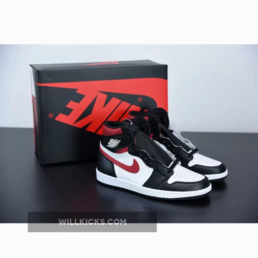 Air Jordan 1 Retro High OG Black/White-Sail-Gym Red #air jordan 1 gym red black white