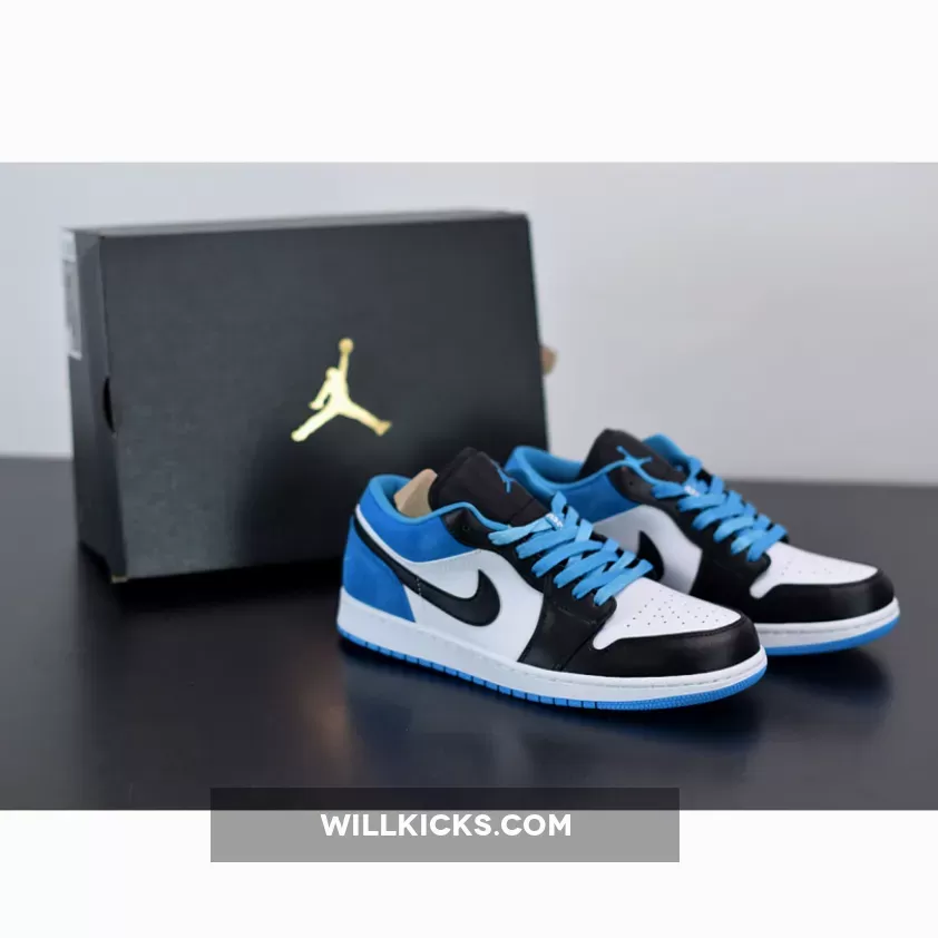 Air Jordan 1 Low SE Black/Laser Blue-White CK3022-004 / air jordan 1 laser blue