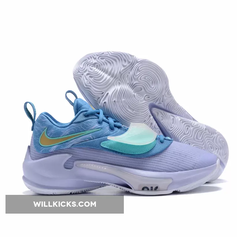 Nike Zoom Freak 3 Dutch Blue/Ghost/Dynamic Turquoise/Metallic Gold / zoom freak 3 blue