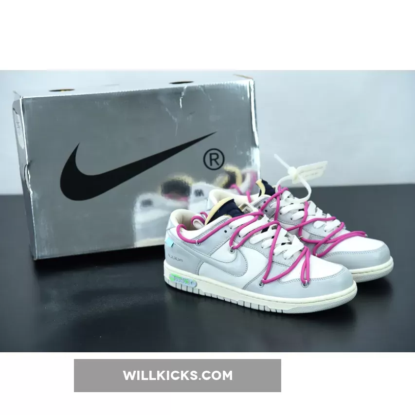 Off-White™ x Nike Dunk Low "30 of 50" Grey White Navy | off white 30 of 50