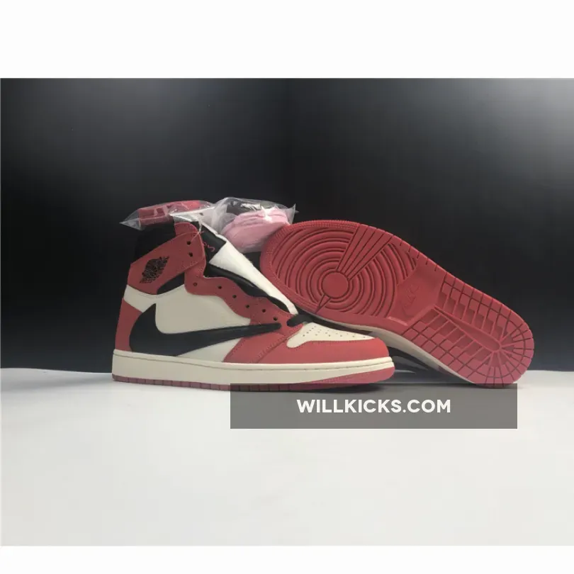 Travis Scott x Air Jordan 1 High OG 'Chicago' Red White / air jordan 1 travis scott 2021