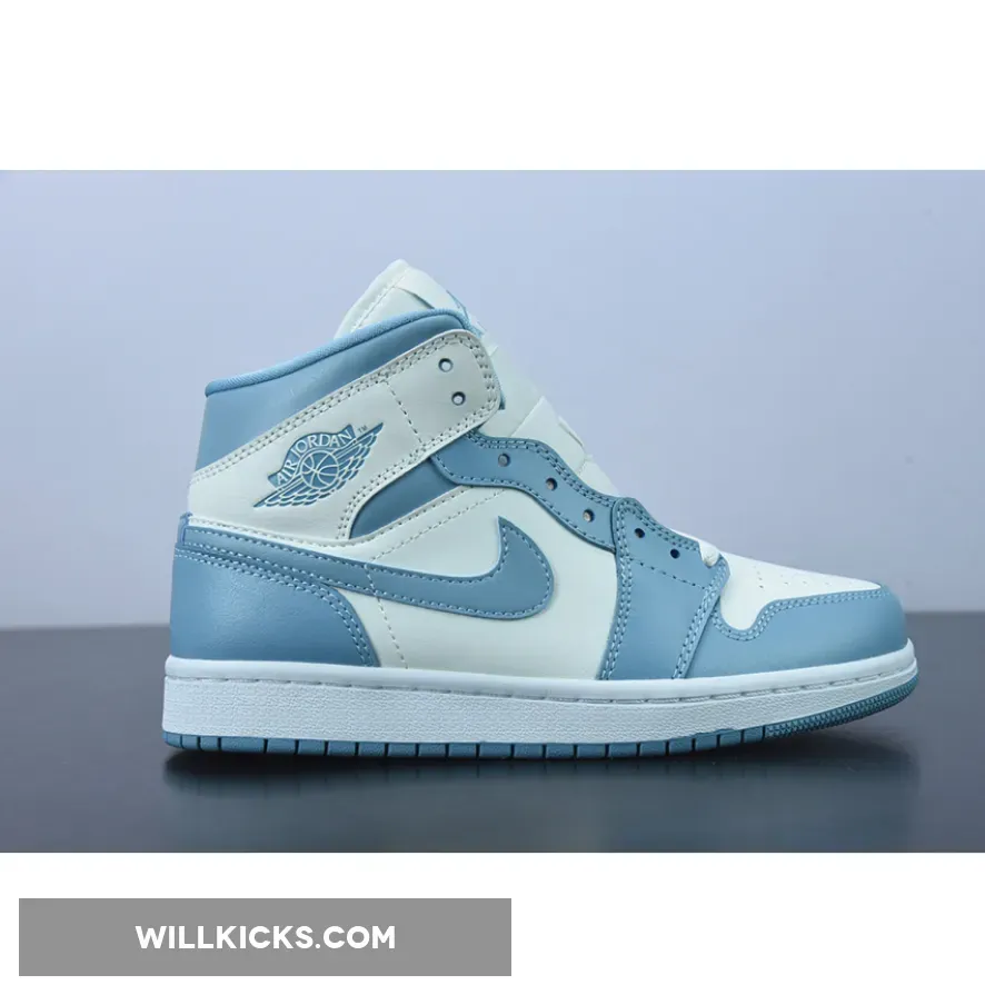 Air Jordan 1 Mid ‘UNC’ University Blue/White BQ6472-141