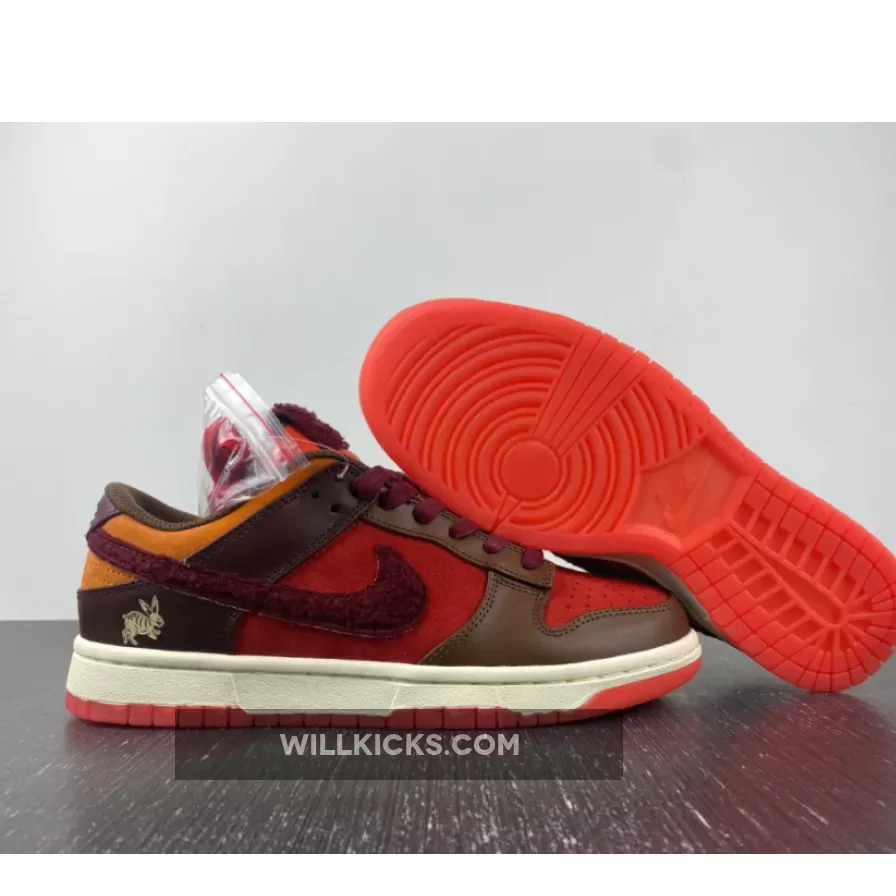 Nike Dunk Low 'Year Of The Rabbit' Orange/Brown FD4203-661 Restock