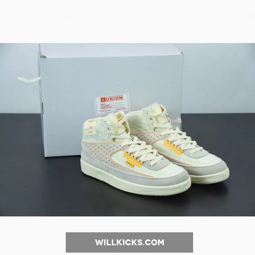 Union x Air Jordan 2 Rattan/Siren Red-Beach-Orange Peel / jordan 2 orange