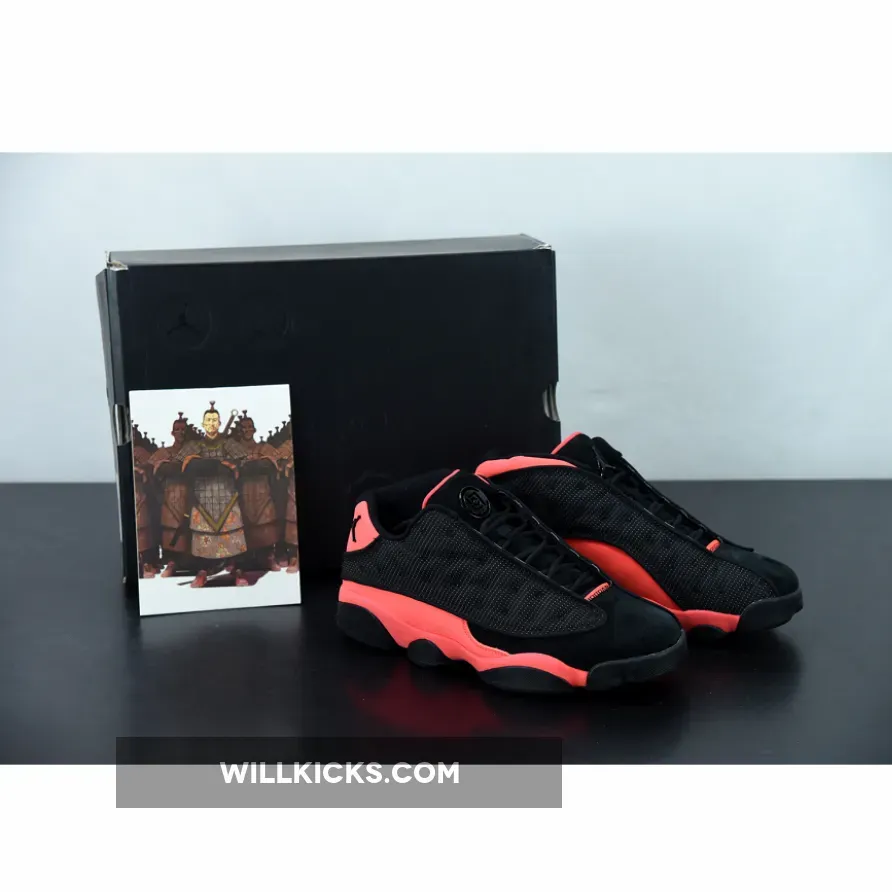 Clot x Air Jordan 13 Low Black/Infrared 23, infrared 13 jordans