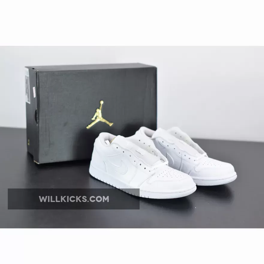 Air Jordan 1 Low 'Triple White' 553558-130, jordan 1 lows triple white