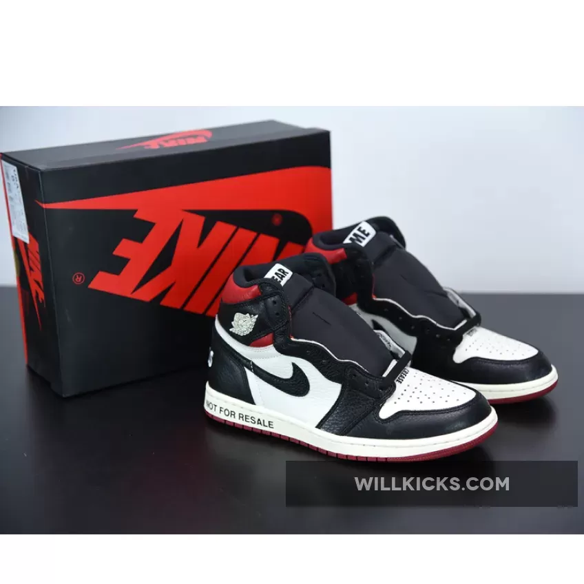 Air Jordan 1 Retro High 'Not for Resale' Varsity Red 861428-106 - jordan not for resale