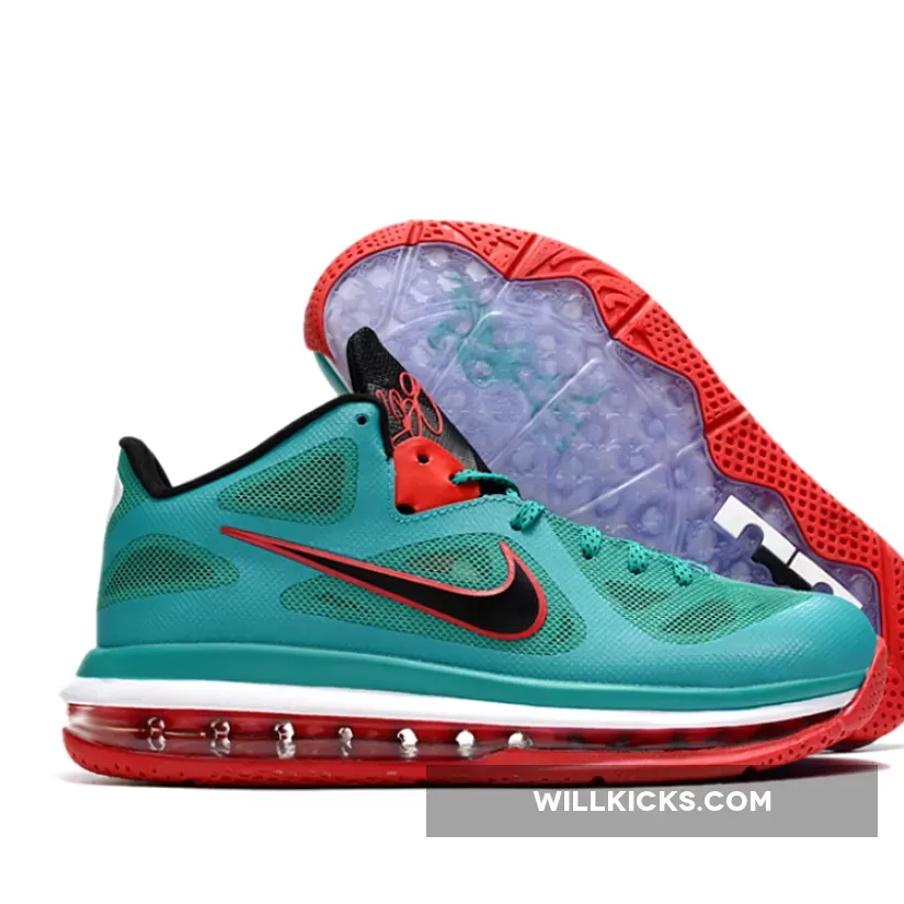 Nike LeBron 9 Low 'Reverse Liverpool' Green/Black-Red-White DQ6400-300 / reverse liverpool lebron
