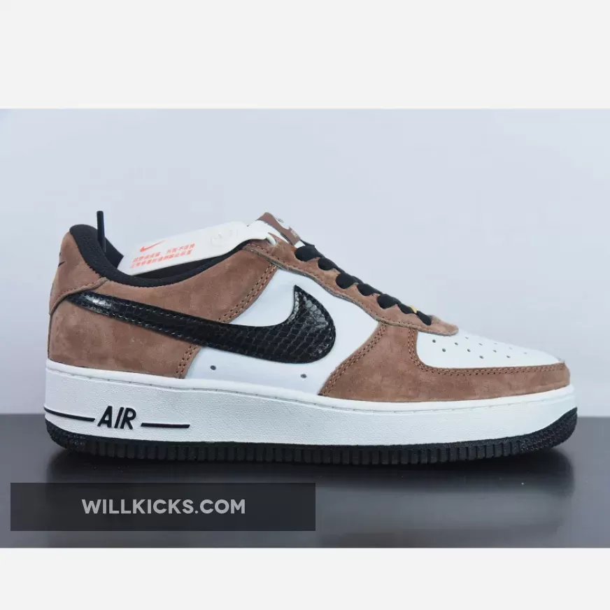 Custom Nike Air Force 1 Low Brown White Black 1678686095 New Releases