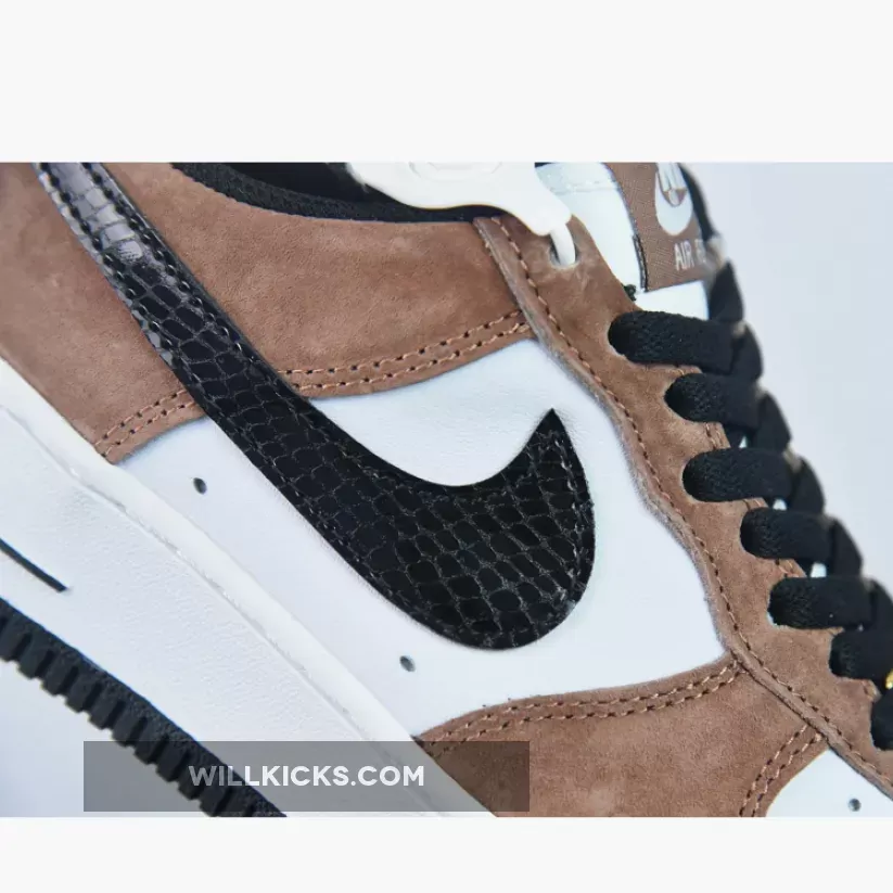 Custom Nike Air Force 1 Low Brown White Black 1678686095 New Releases