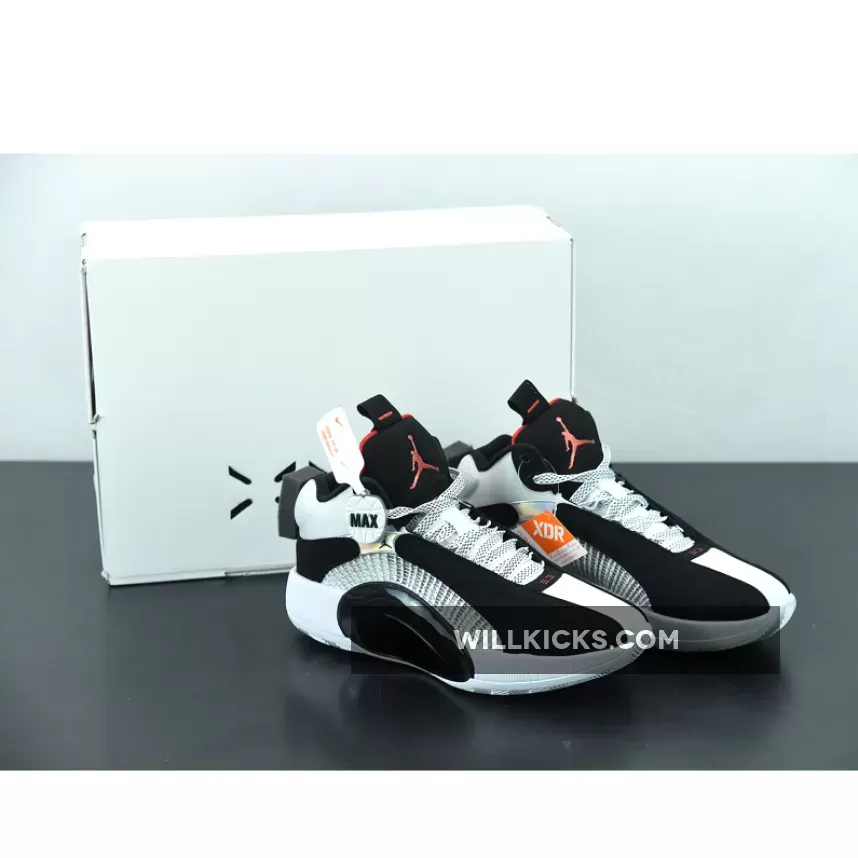 Air Jordan 35 'DNA' White/Black-Fire Red CQ4227-001 #air jordan 35 dna