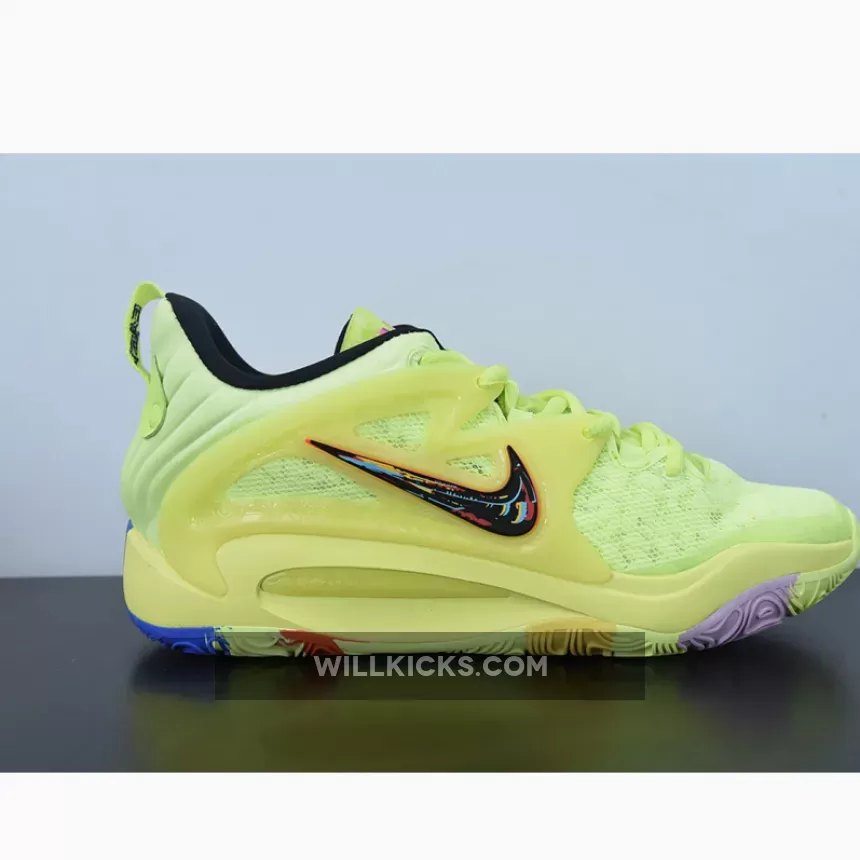 Nike KD 15 Light Lemon Twist/Bright Crimson-Black DM1056-700 kd 15 lemon twist