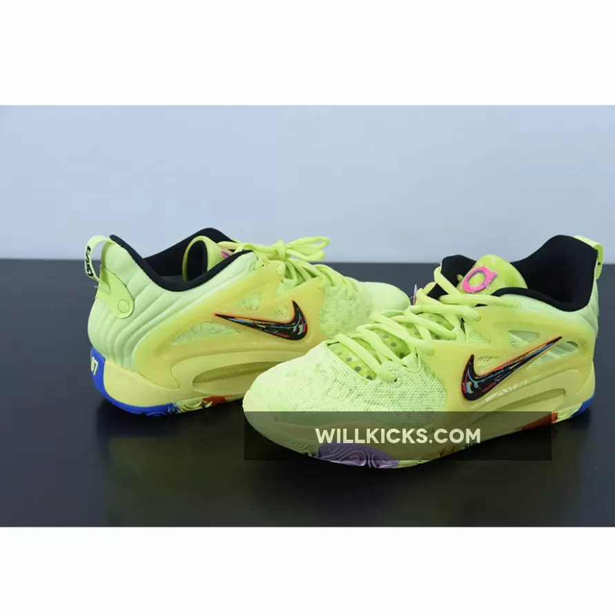 Nike KD 15 Light Lemon Twist/Bright Crimson-Black DM1056-700 kd 15 lemon twist