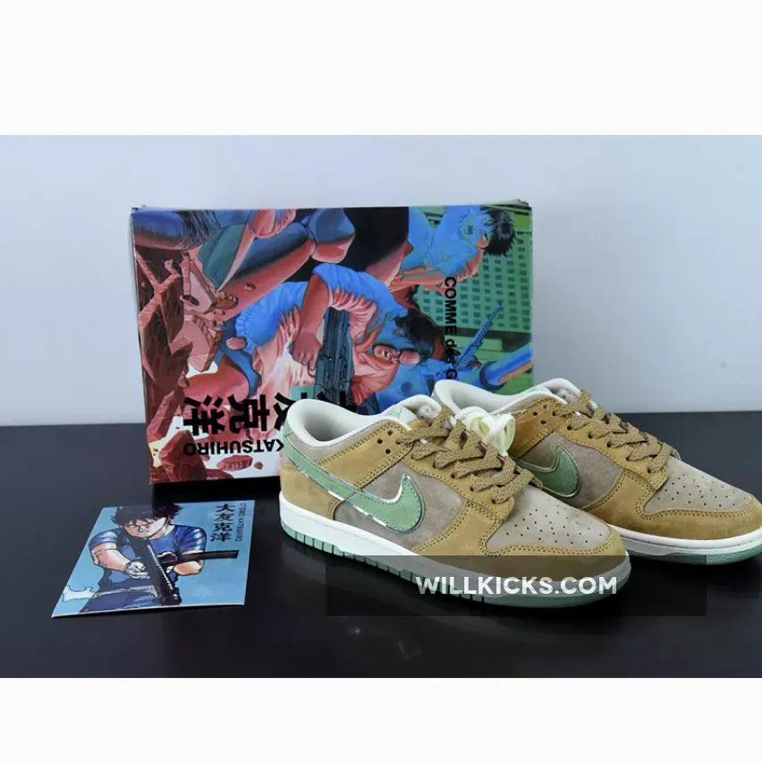 Custom Nike Dunk Low Brown Green 1675862053 New Releases