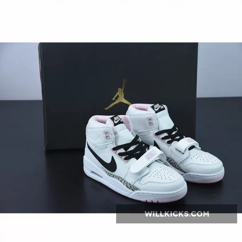 Jordan Legacy 312 White Black Pink Foam AT4040-106, jordan legacy 312 white black pink foam
