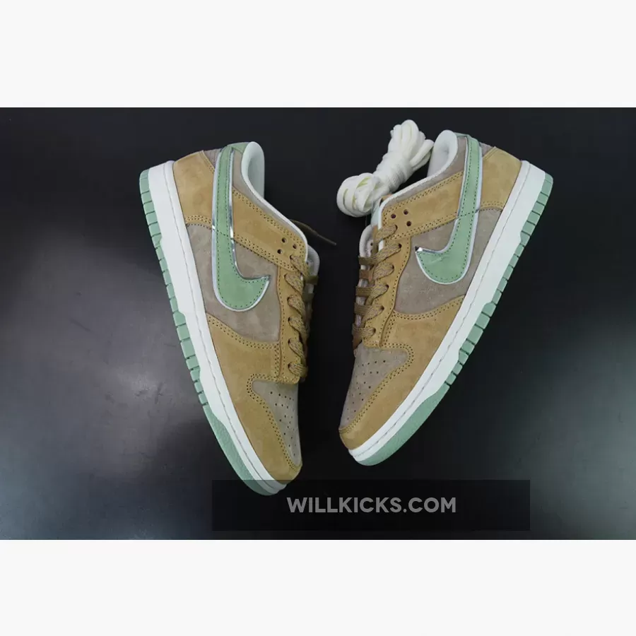 Custom Nike Dunk Low Brown Green 1675862053 New Releases