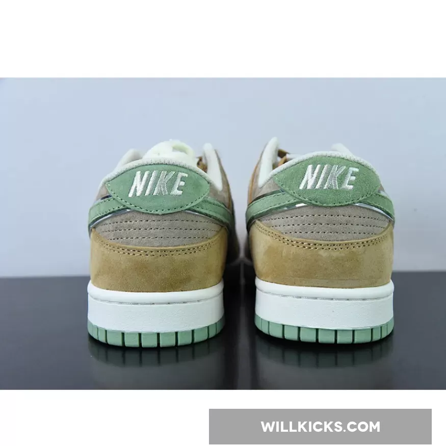 Custom Nike Dunk Low Brown Green 1675862053 New Releases
