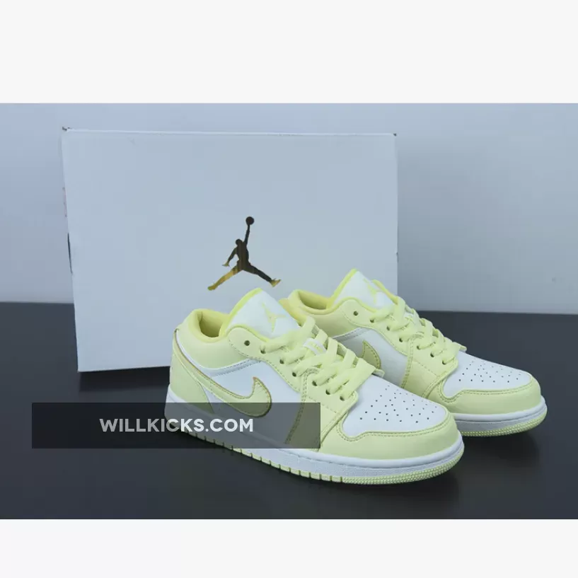 Air Jordan 1 Low Lemon Twist White DC0774-007, air jordan 1 low lemon