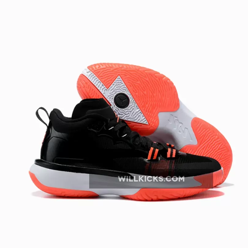 Jordan Zion 1 Black/White/Bright Crimson / jordan zion 1 black and white