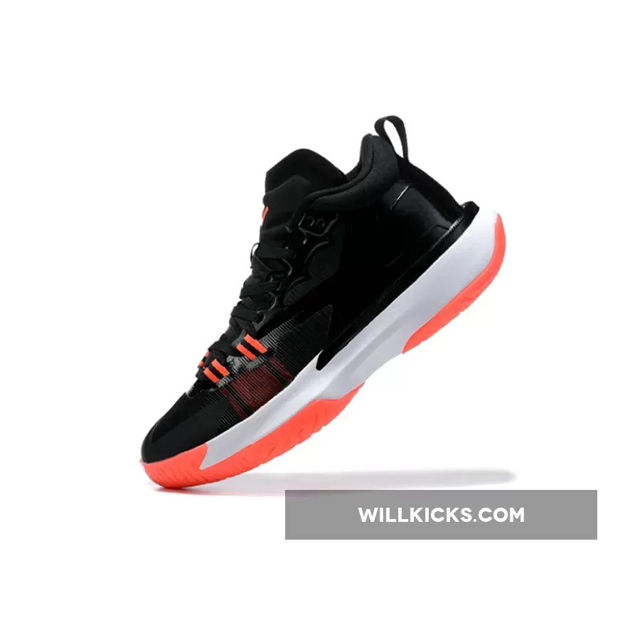 Jordan Zion 1 Black/White/Bright Crimson / jordan zion 1 black and white