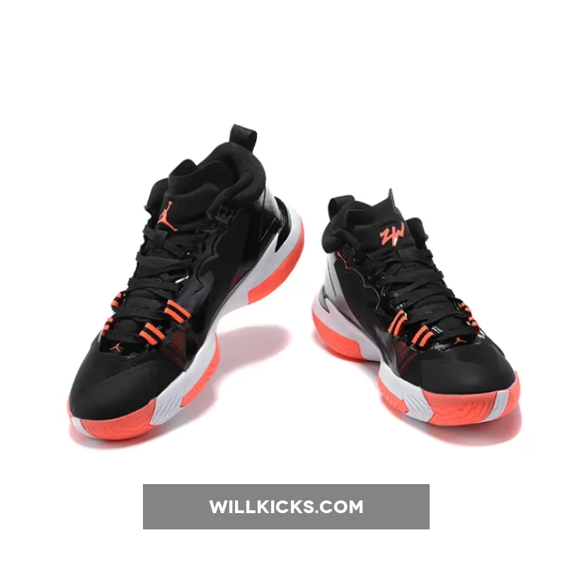 Jordan Zion 1 Black/White/Bright Crimson / jordan zion 1 black and white