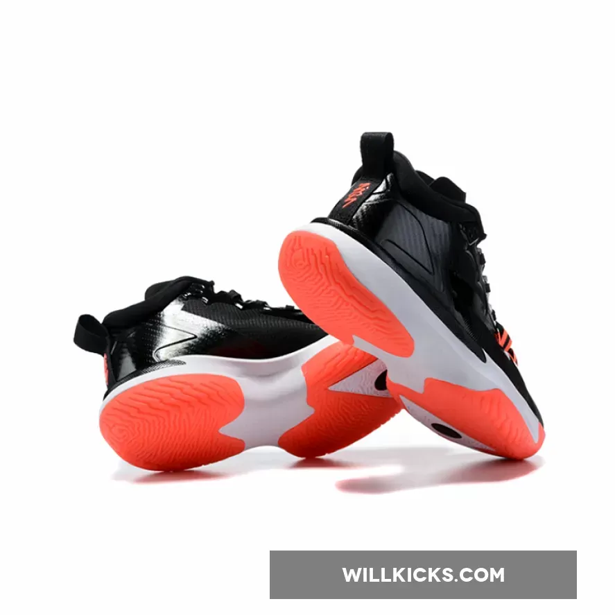 Jordan Zion 1 Black/White/Bright Crimson / jordan zion 1 black and white