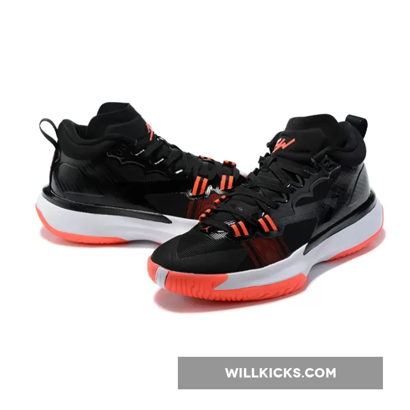Jordan Zion 1 Black/White/Bright Crimson / jordan zion 1 black and white