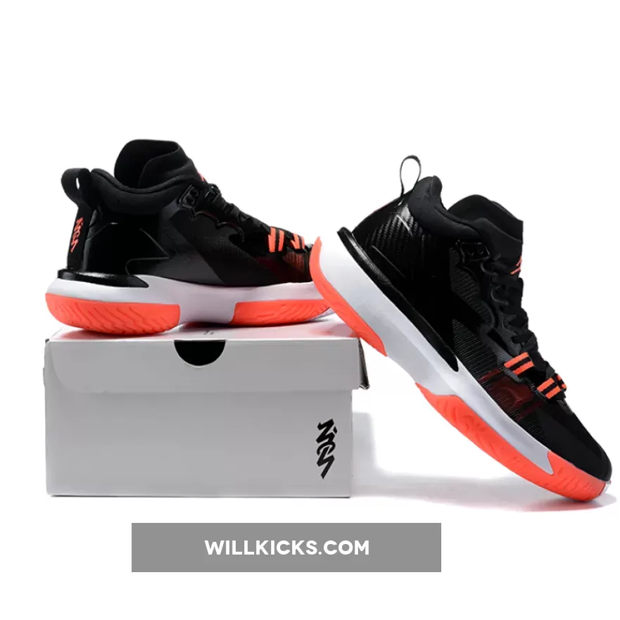 Jordan Zion 1 Black/White/Bright Crimson / jordan zion 1 black and white