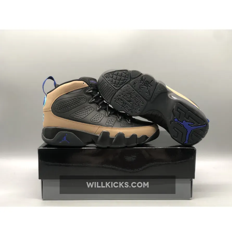 Air Jordan 9 'Olive Concord' Black/Bright Concord-Olive CT8019-034 / jordan 9 olive concord