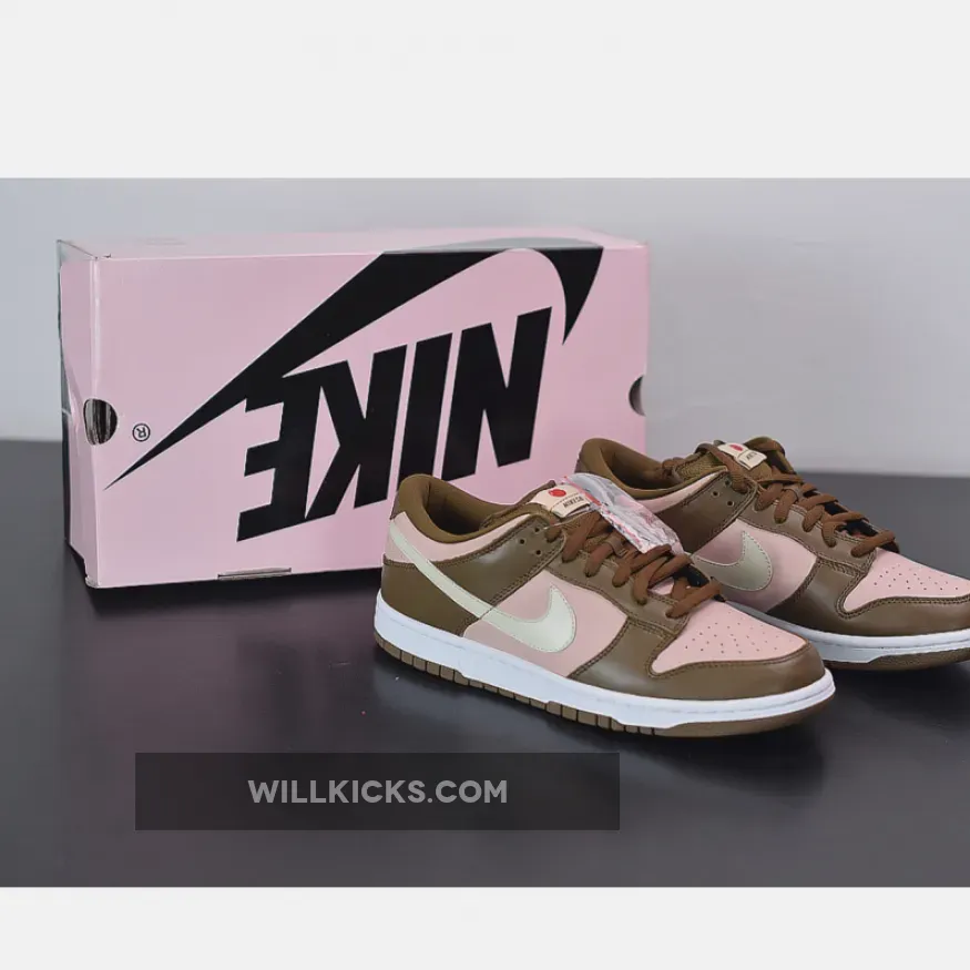 Stussy x Nike Dunk SB Low Cherry Dark Khaki/Vanilla/Shy Pink 304292-671 / khaki dunks low