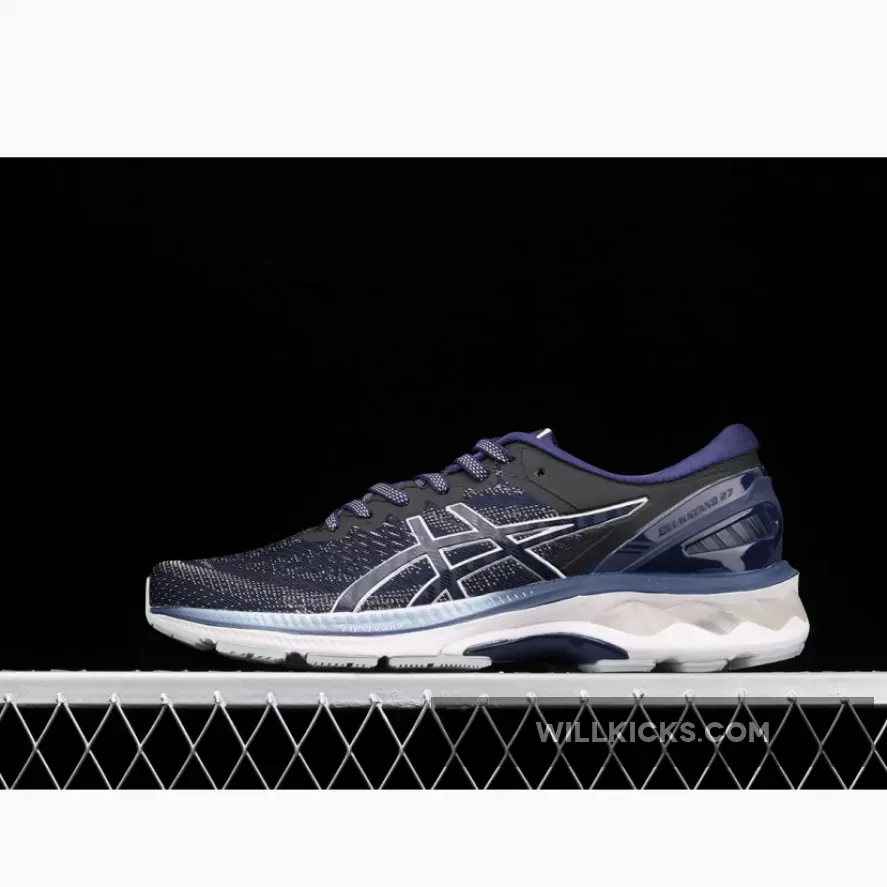 Asics Men's GEL-KAYANO 27 Running Shoes Peacoat/Piedmont Grey - Asics Peacoat
