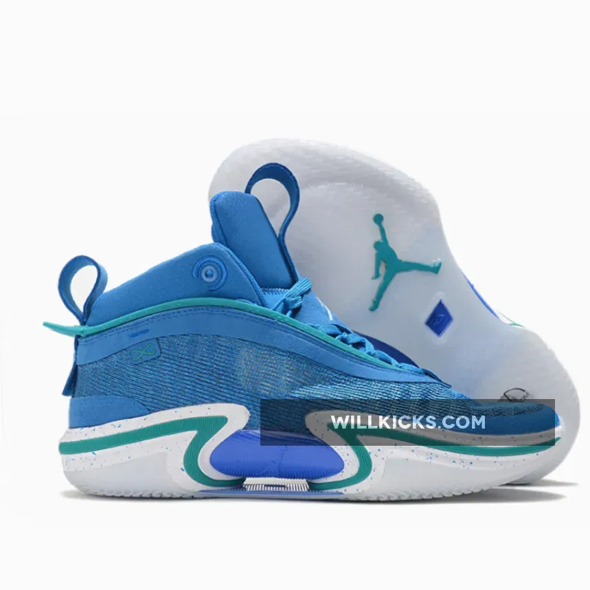 Luka Doncic x Air Jordan 36 PE Blue White Green, luka doncic jordan shoes 2021